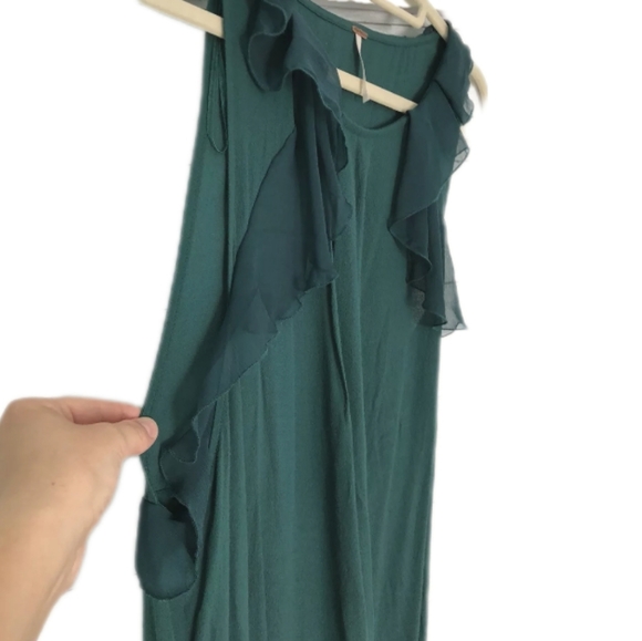 FREE PEOPLE emerald tunic dress, no flaws, EUC , size 0 - Picture 5 of 8